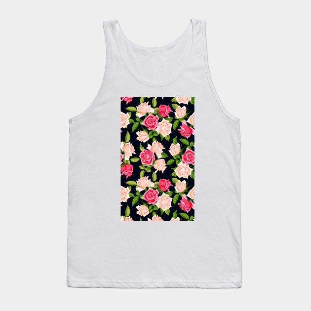 Colorful Abstract Beautiful Floral Pattern Artwork Tank Top by Artistic muss